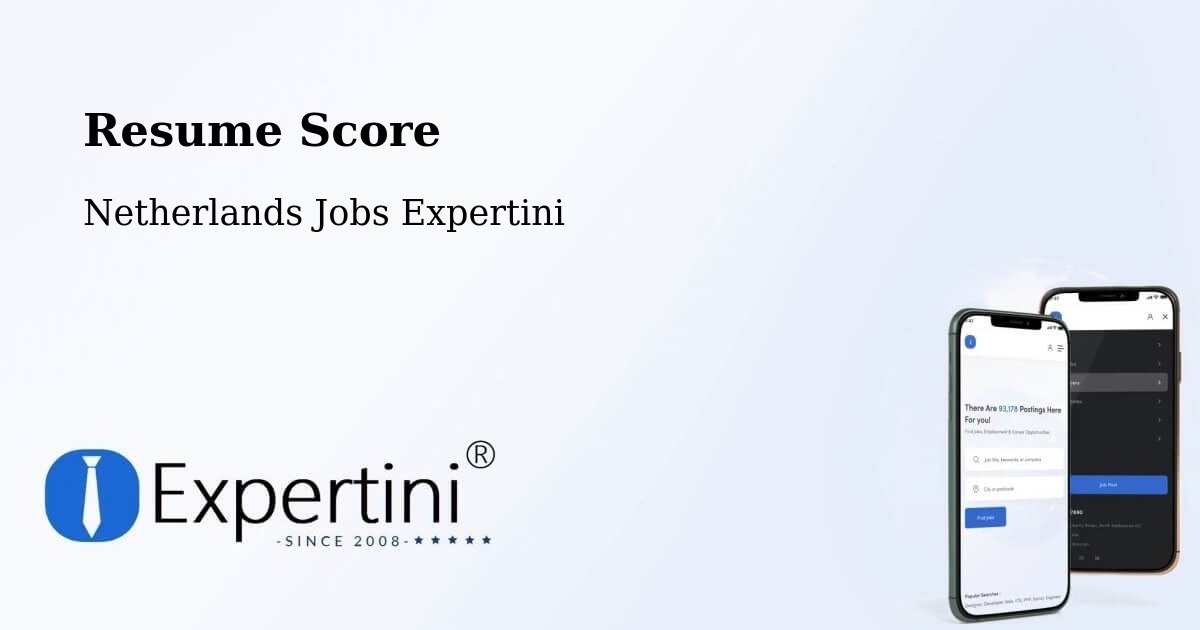 Resume Score & Job Description Match Tool – Holwerd - Netherlands Jobs Expertini